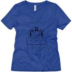 Ladies Relaxed Fit V-Neck Tee