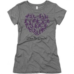 Ladies Slim Fit Super Soft Triblend Tee