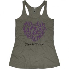 Ladies Slim Fit Super Soft Racerback Triblend Tank