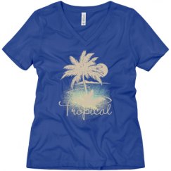 Ladies Relaxed Fit V-Neck Tee