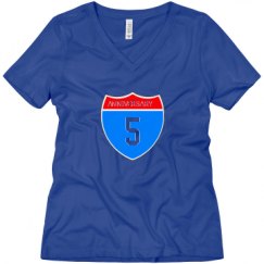 Ladies Relaxed Fit V-Neck Tee