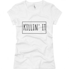 Ladies Slim Fit Basic Promo Jersey Tee