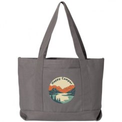 Seaside Cotton Canvas Pigment-Dyed Boat Tote Bag