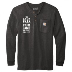 Unisex Carhartt Long Sleeve Henley Tee 