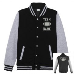 Personalized Football Coach Fleece Varsity Jacket