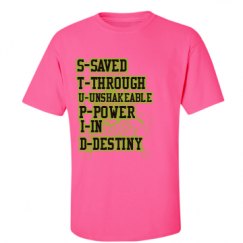 Unisex Ultra Cotton Safety Neon Crewneck Tee