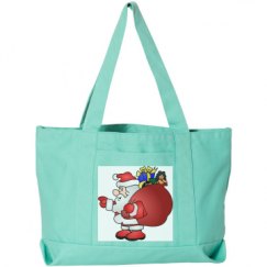 Seaside Cotton Canvas Pigment-Dyed Boat Tote Bag