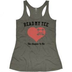 Ladies Slim Fit Super Soft Racerback Triblend Tank