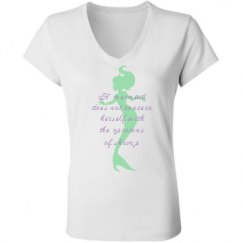 Ladies Slim Fit V-Neck Jersey Tee