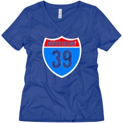 Ladies Relaxed Fit V-Neck Tee