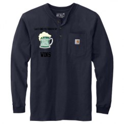 Unisex Carhartt Long Sleeve Henley Tee 