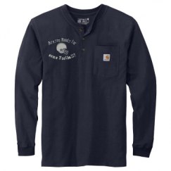 Unisex Carhartt Long Sleeve Henley Tee 