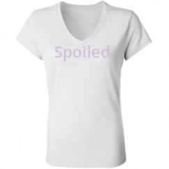 Ladies Slim Fit V-Neck Jersey Tee