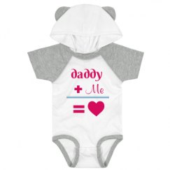 Infant Hooded Raglan Bodysuit with Ears