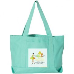 Seaside Cotton Canvas Pigment-Dyed Boat Tote Bag