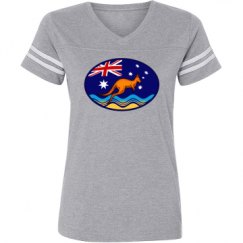 Ladies Relaxed Fit Vintage Sports Tee