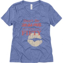 Ladies Relaxed Fit Super Soft Triblend V-Neck Tee