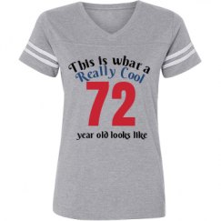 Ladies Relaxed Fit Vintage Sports Tee