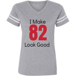 Ladies Relaxed Fit Vintage Sports Tee