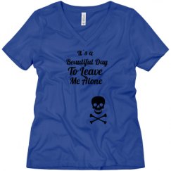 Ladies Relaxed Fit V-Neck Tee