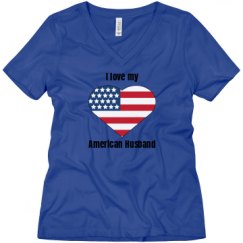 Ladies Relaxed Fit V-Neck Tee