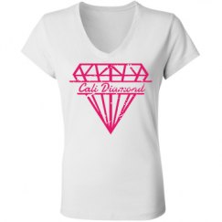 Ladies Slim Fit V-Neck Jersey Tee