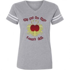 Ladies Relaxed Fit Vintage Sports Tee