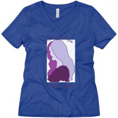 Ladies Relaxed Fit V-Neck Tee