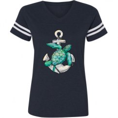 Ladies Relaxed Fit Vintage Sports Tee