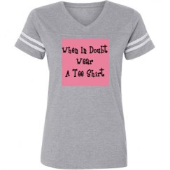 Ladies Relaxed Fit Vintage Sports Tee