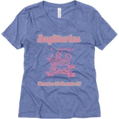 Ladies Relaxed Fit Super Soft Triblend V-Neck Tee