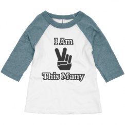 Toddler 3/4 Sleeve Raglan Tee