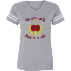 Ladies Relaxed Fit Vintage Sports Tee