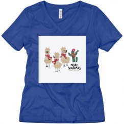 Ladies Relaxed Fit V-Neck Tee