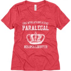 Ladies Relaxed Fit Super Soft Triblend V-Neck Tee