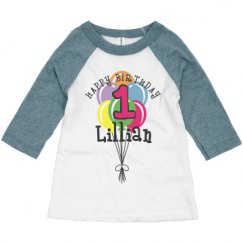 Toddler 3/4 Sleeve Raglan Tee