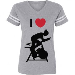 Ladies Relaxed Fit Vintage Sports Tee