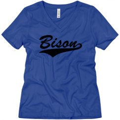 Ladies Relaxed Fit V-Neck Tee