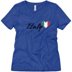 Ladies Relaxed Fit V-Neck Tee