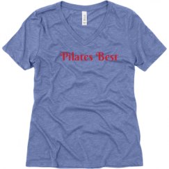 Ladies Relaxed Fit Super Soft Triblend V-Neck Tee