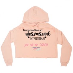 Ladies Relaxed Fit Cropped Fleece Hoodie