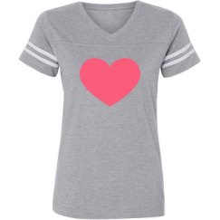 Ladies Relaxed Fit Vintage Sports Tee