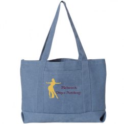 Seaside Cotton Canvas Pigment-Dyed Boat Tote Bag