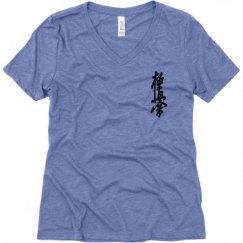 Ladies Relaxed Fit Super Soft Triblend V-Neck Tee