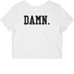 Ladies Slim Fit Crop Top Tee