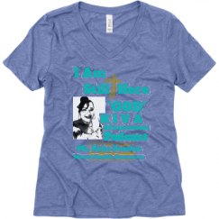 Ladies Relaxed Fit Super Soft Triblend V-Neck Tee