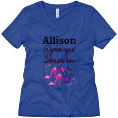 Ladies Relaxed Fit V-Neck Tee