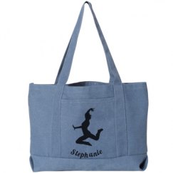 Seaside Cotton Canvas Pigment-Dyed Boat Tote Bag