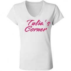 Ladies Slim Fit V-Neck Jersey Tee