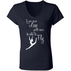 Ladies Slim Fit V-Neck Jersey Tee